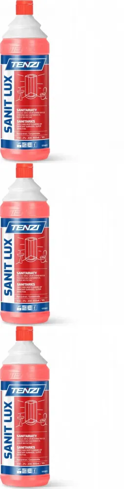 3x Płyn do sanitariatów łazienek Tenzi Sanit Lux, 1l