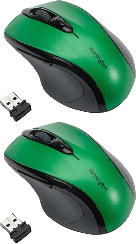 2x Myszka bezprzewodowa Kensington, Pro Fit, średniowymiarowa, zielony
