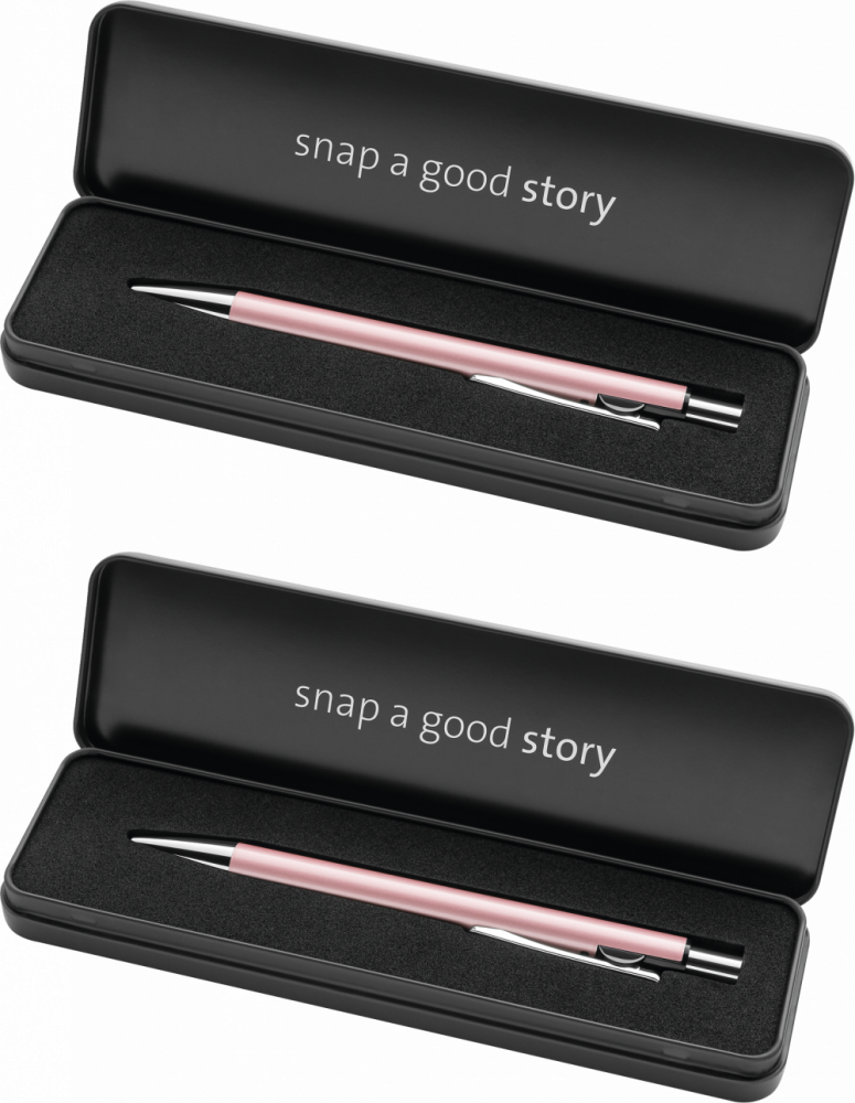 2x Długopis Pelikan Snap Metallic Rose Gold, niebieski