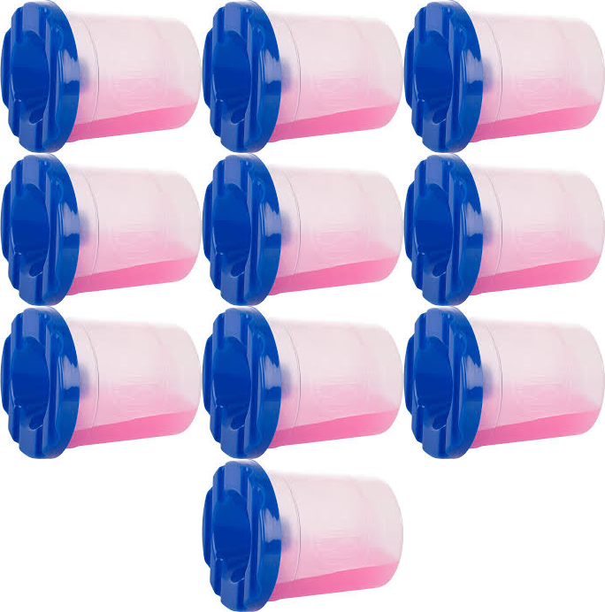 10x Kubek do wody Astrino, z blokadą wylania, mix kolorów