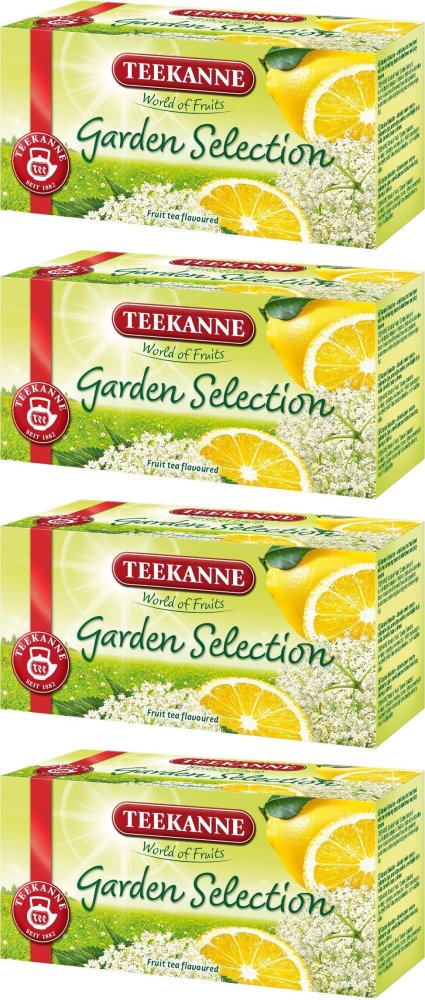 4x Herbata owocowa w kopertach Teekanne Garden Selection, 20 sztuk x 2.25g