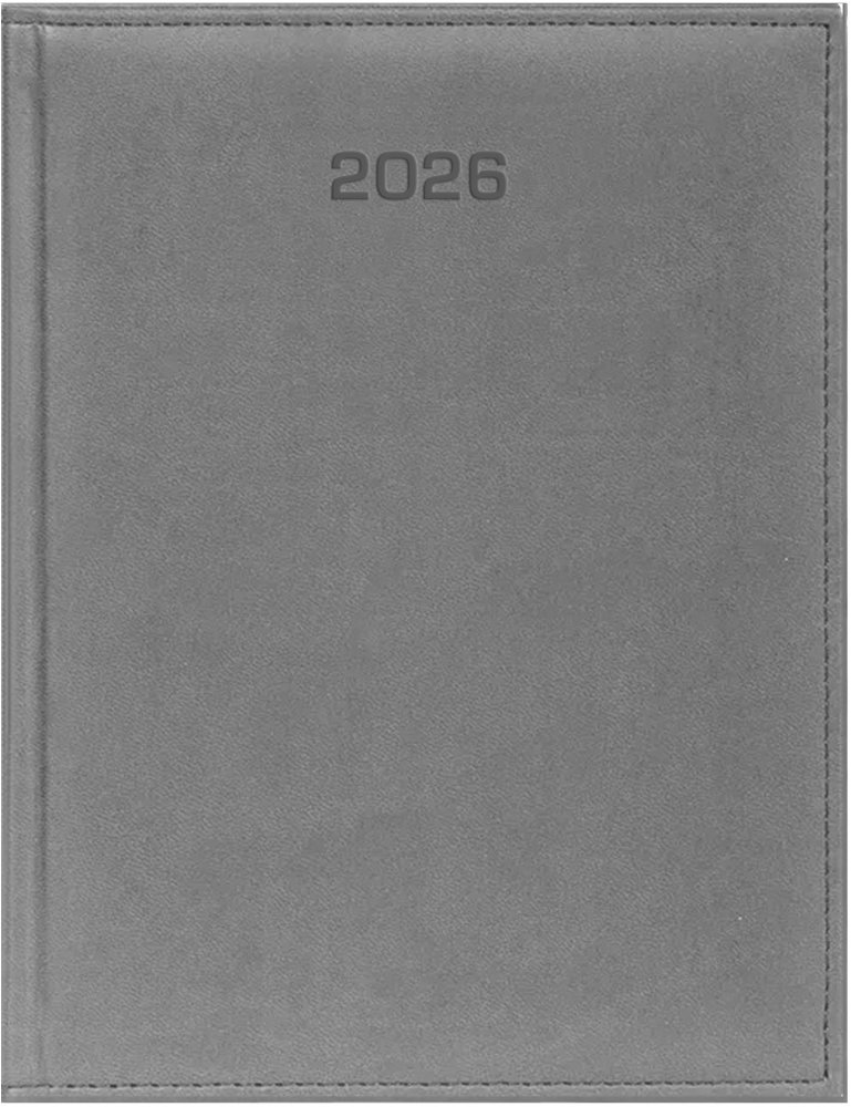 Kalendarz książkowy 2026, Udziałowiec, Vivella, A5, dzienny, szary