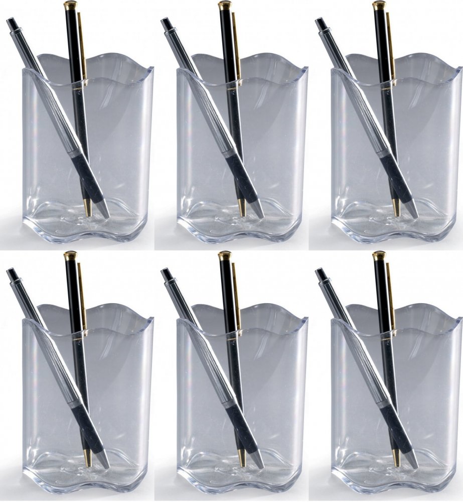 6x Kubek na długopisy Durable Trend, przezroczysty