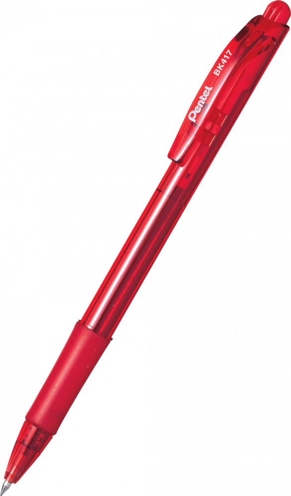 Długopis automatyczny Pentel, Wow BK417, 0.7mm, czerwony