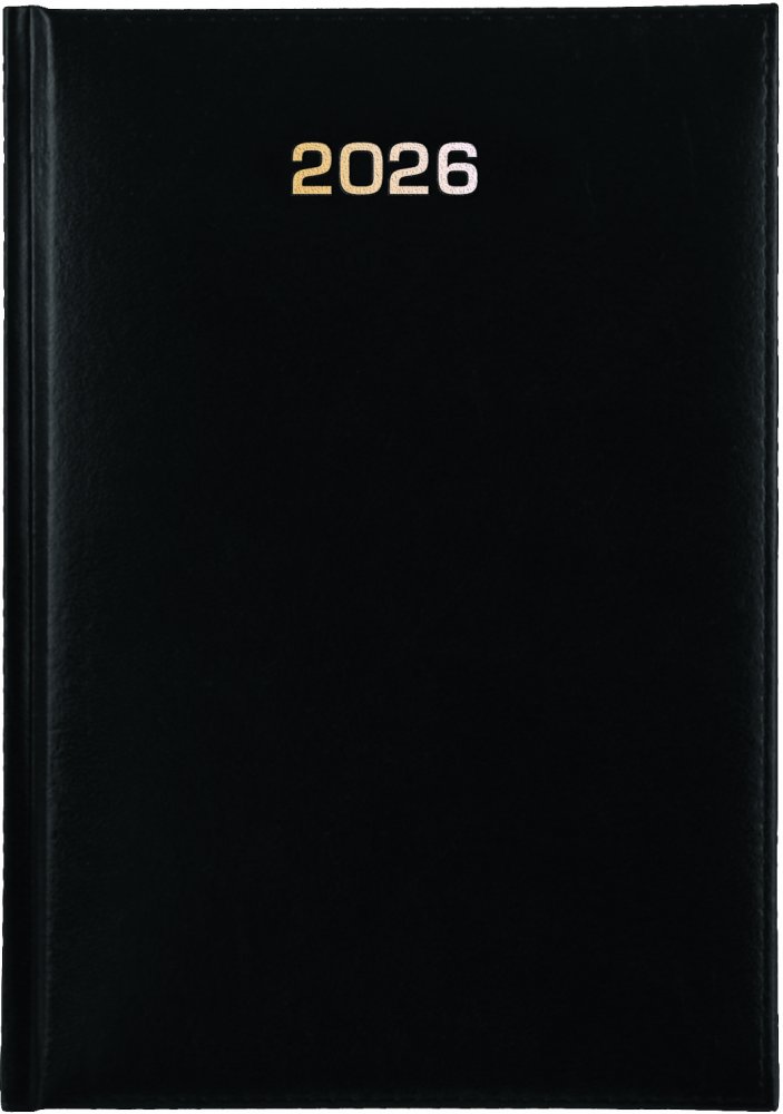 Kalendarz książkowy 2026, Udziałowiec, A5, tygodniowy, czarny