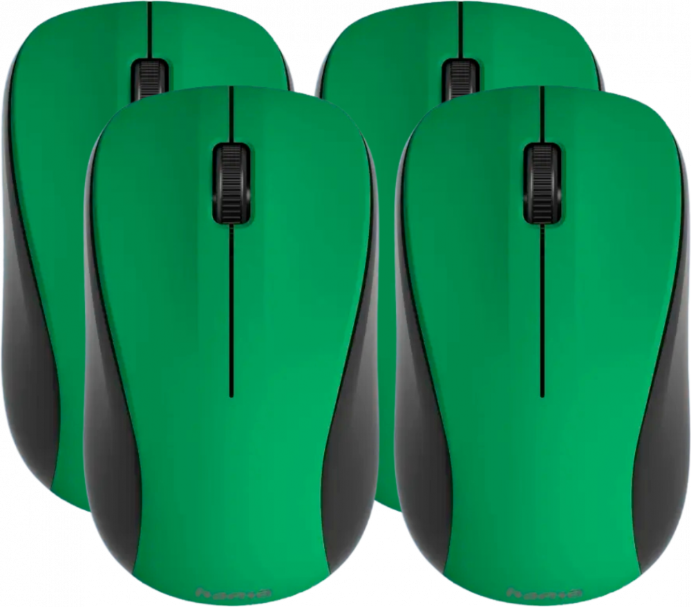 4x Myszka bezprzewodowa Hama MW-300 V2, optyczna, zielony