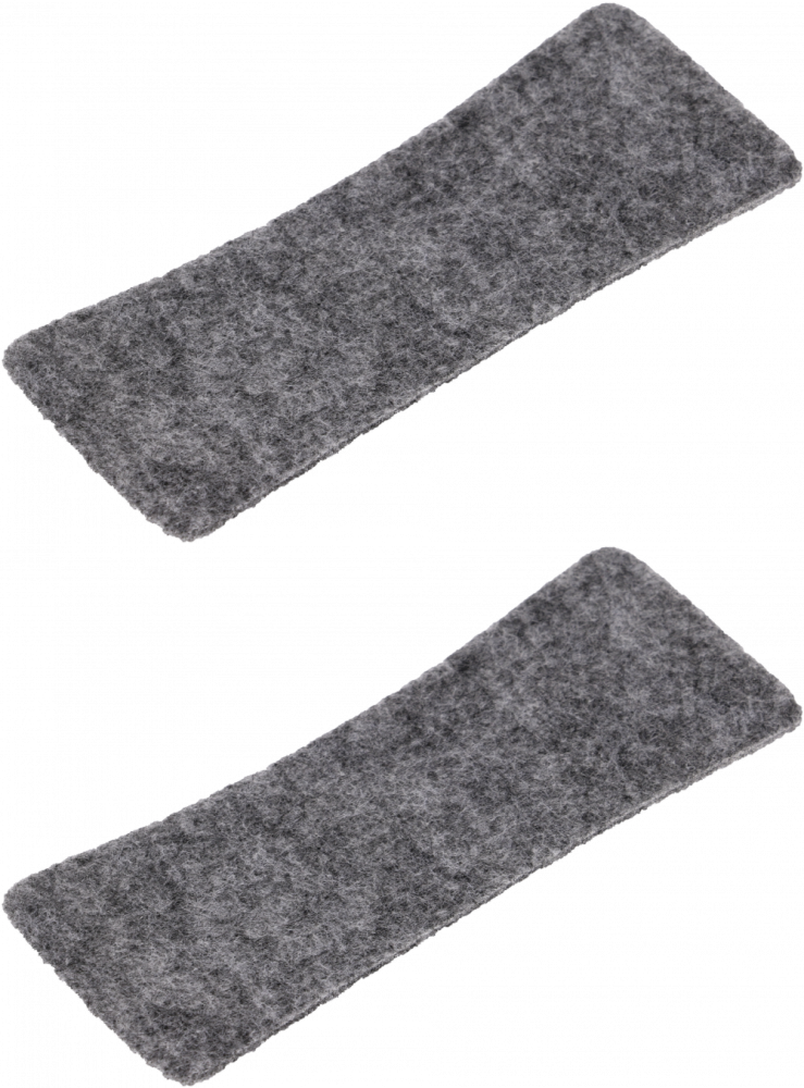 2x Wkład filcowy do gąbki magnetycznej 2x3, Slim, 10 sztuk, szary