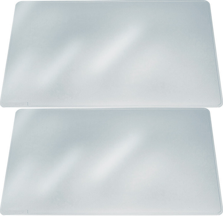 2x Podkład na biurko Durable Duraglas, 530x400mm, przezroczysty
