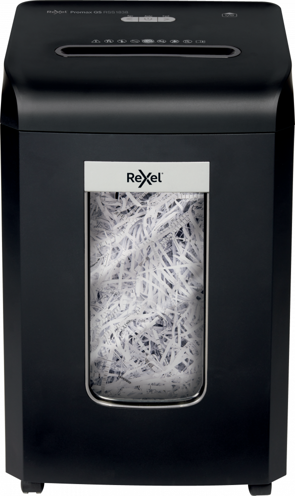 Niszczarka Rexel ProMax QS RSS1838, pasek 6mm, 18 kartek, P-2 DIN, czarny