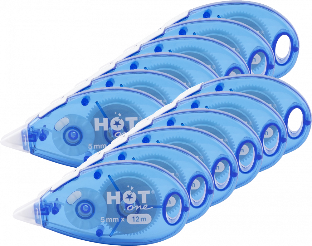 12x Korektor w taśmie D.Rect, Hot1, 5mmx12m