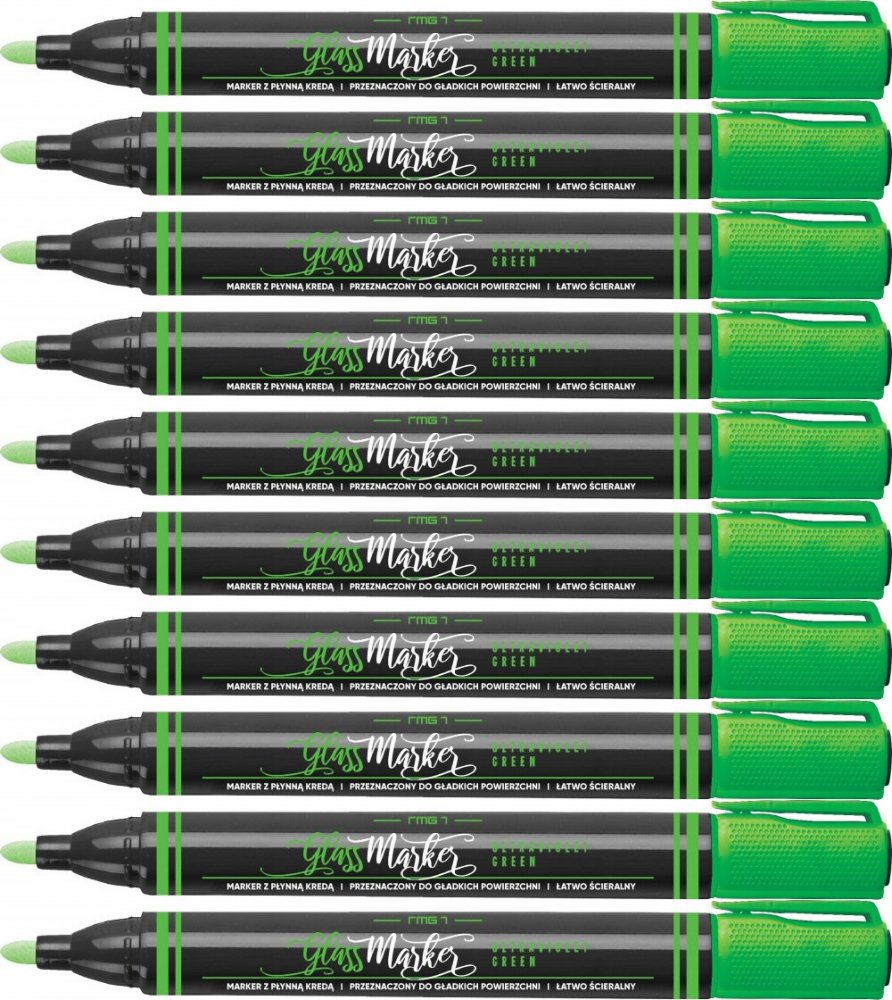 10x Marker kredowy Rystor RMG-1, 4mm, zielony