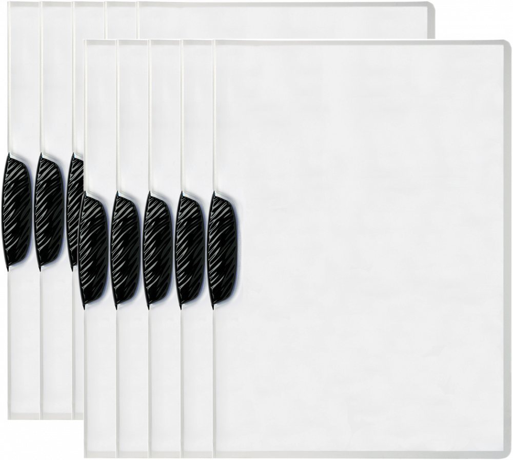 10x Skoroszyt plastikowy Durable Swingclip z klipsem, A4, do 30 kartek, czarny