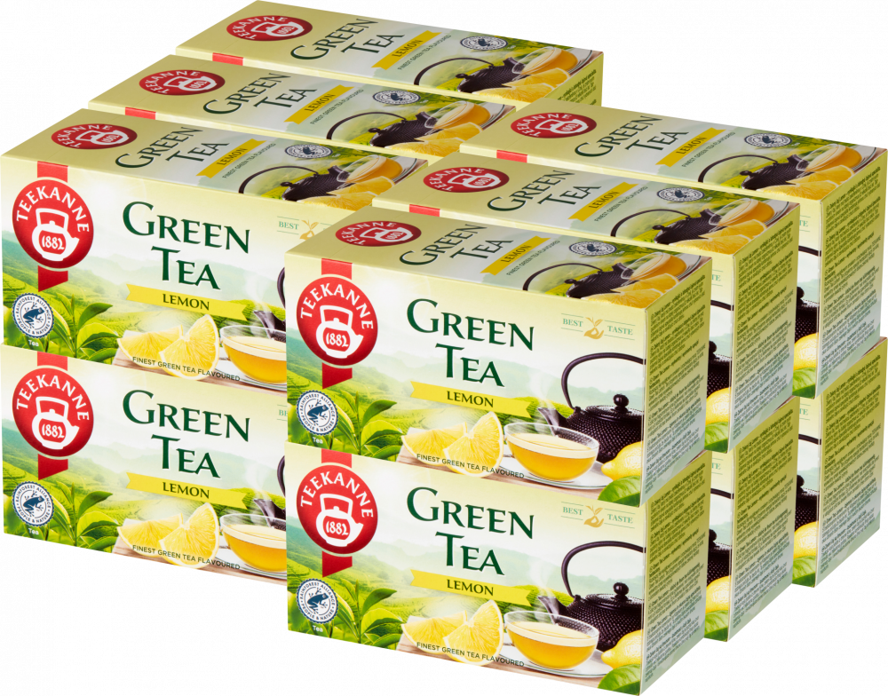 12x Herbata zielona smakowa w kopertach Teekanne Green Tea Lemon, cytryna, 20 sztuk x 1.75g