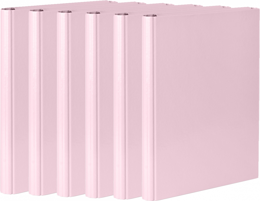 6x Teczka skrzydłowa VauPe, A4, 40mm, na rzep, jasnoróżowy