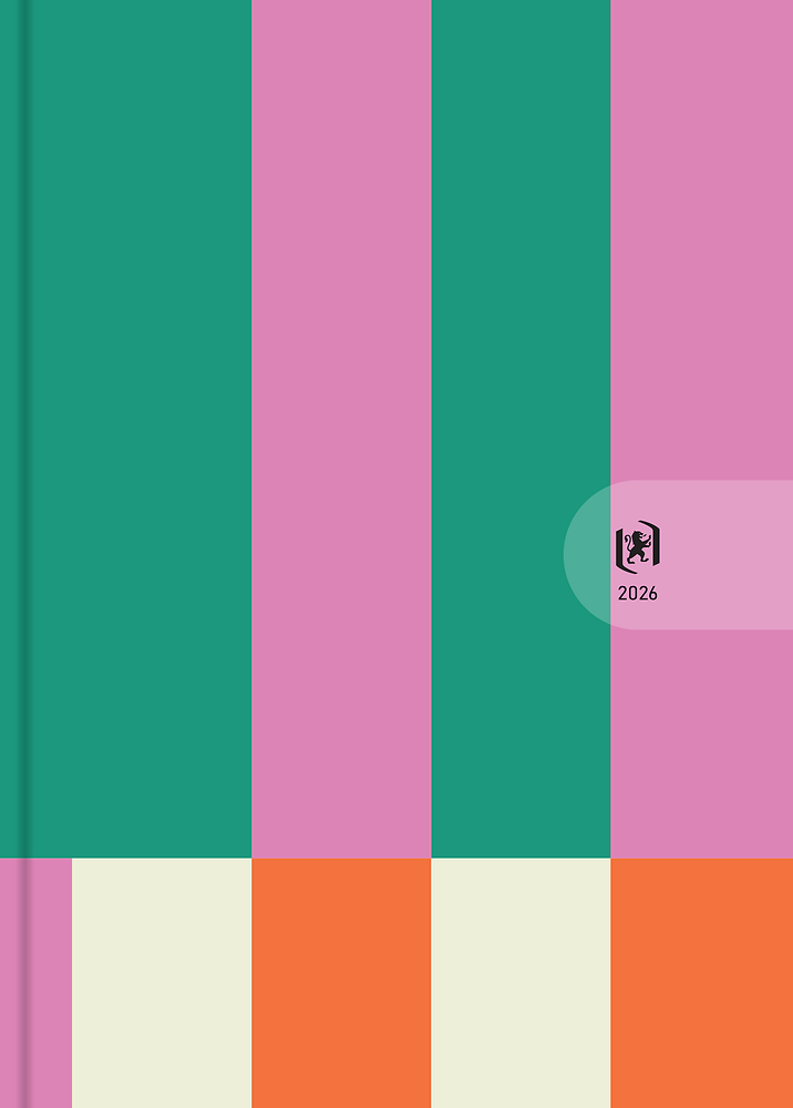 Kalendarz książkowy 2026, Oxford, Form, A5, dzienny, mix wzorów