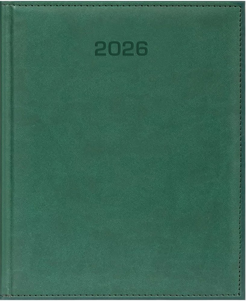 Kalendarz książkowy 2026, Udziałowiec, Vivella, A4, tygodniowy, zielony