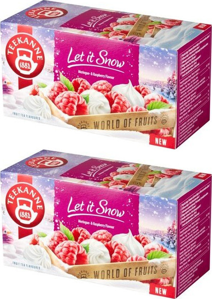 2x Herbata owocowa w torebkach Teekanne Let it snow, 20 sztuk x 2,25g