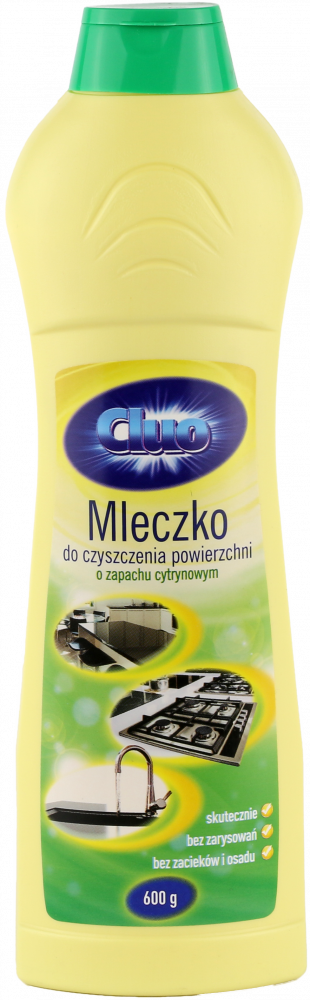 Mleczko do czyszczenia Cluo, cytrynowy, 600ml