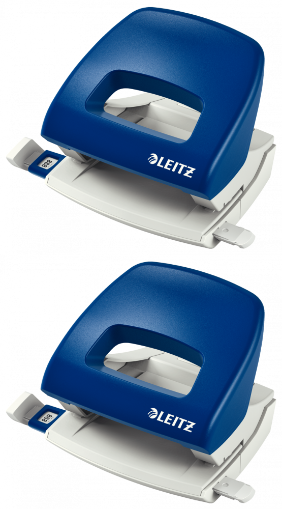 2x Dziurkacz Leitz New NeXXt, średni, do 16 kartek, niebieski