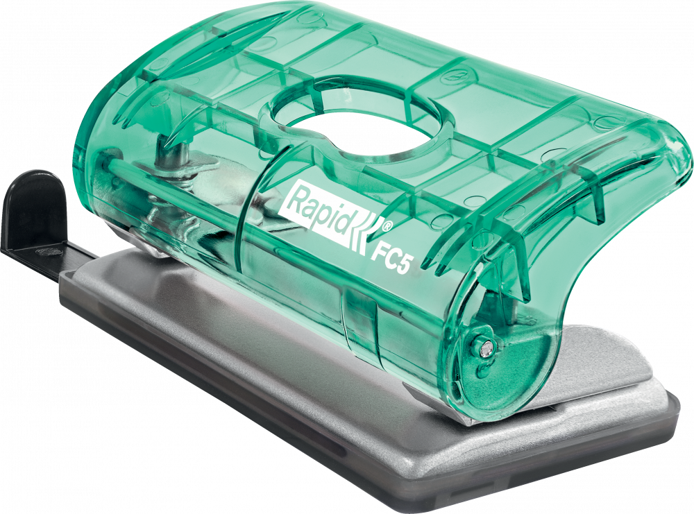 Dziurkacz Rapid Colour'Breeze FC5 mini, do 10 kartek, zielony