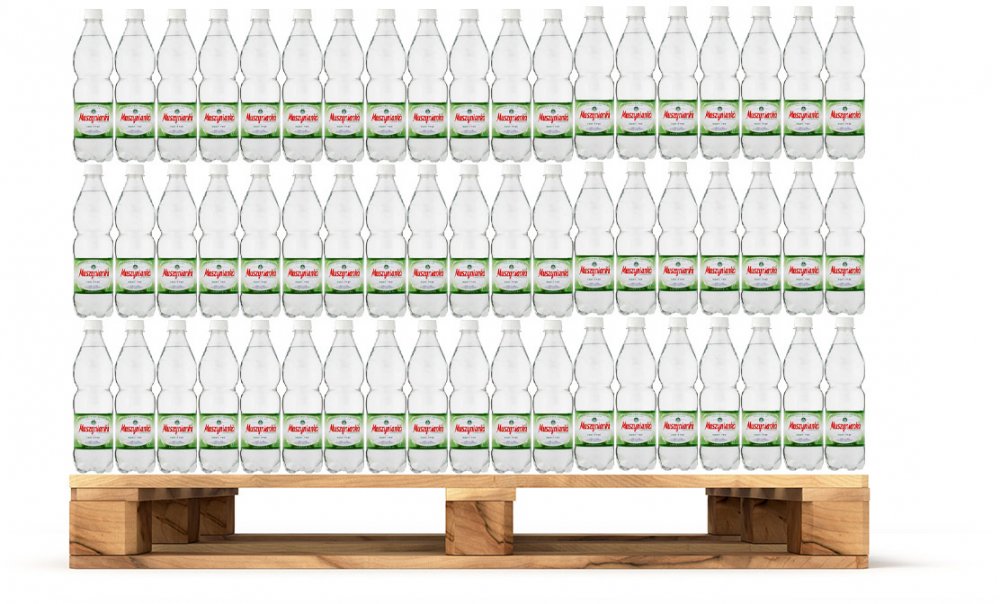 600x Woda niskonasycona CO2 Muszynianka, 0.6l, butelka PET