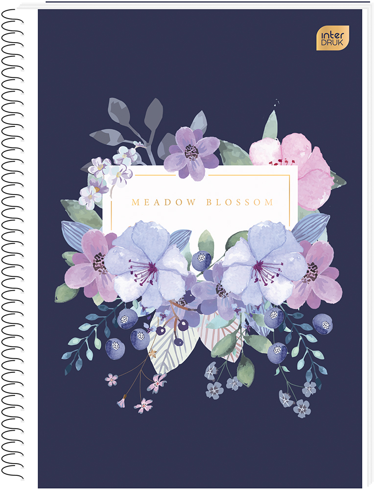 Kołonotatnik Interdruk, A4, w kratkę, 100 kartek, mix wzorów