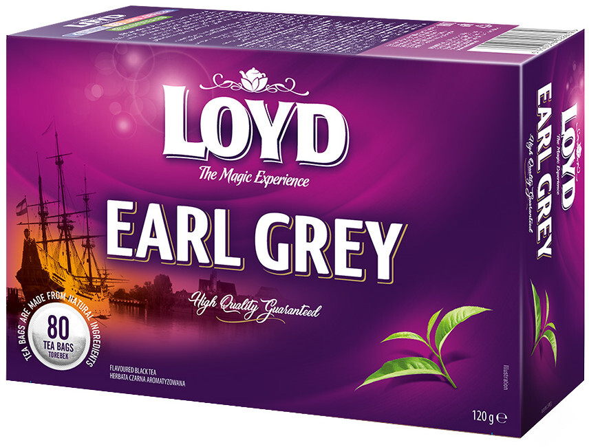 Herbata Earl Grey w torebkach Loyd, 80 sztuk x 1.5g