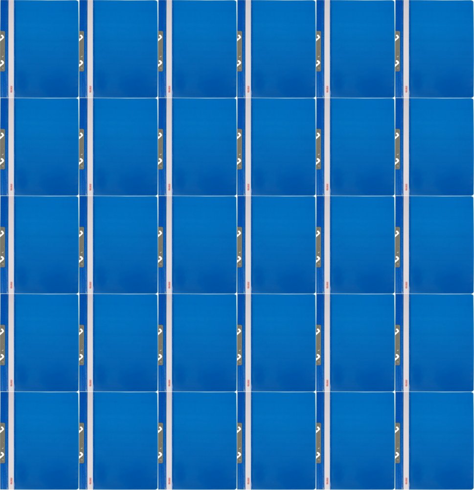 100x Skoroszyt plastikowy hakowy Biurfol, twardy, A4, do 200 kartek, niebieski