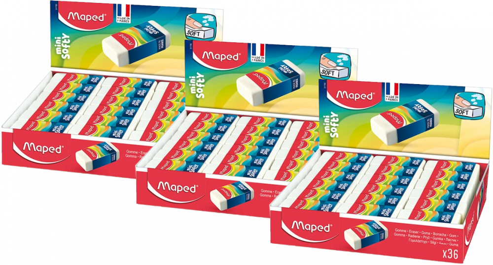 108x Gumka ołówkowa Maped Mini Softy, 1 sztuka