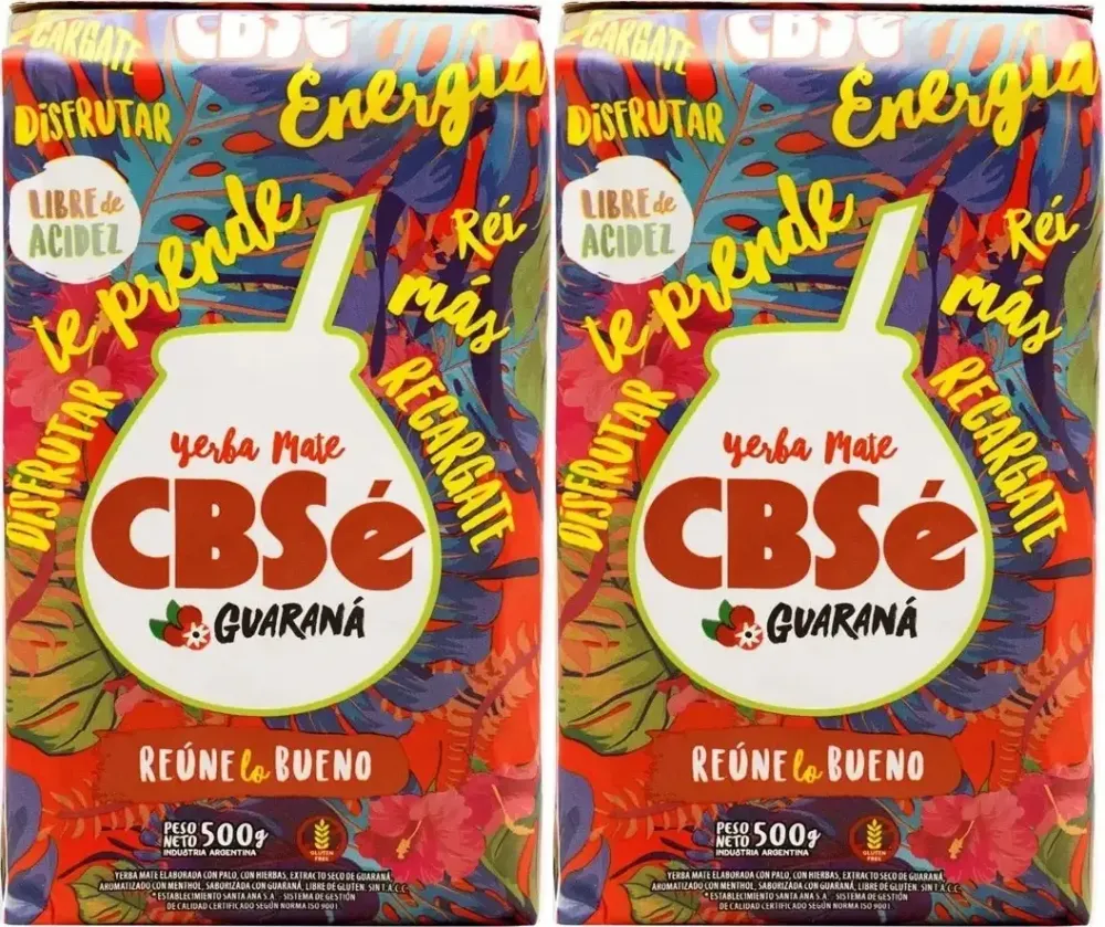 2x Herbata Yerba Mate Cbse, ziołowa, liściasta, 500g