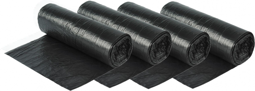 4x Worki na śmieci Merida Economy plus, na odpady zmieszane, 35l, 50 sztuk, czarny