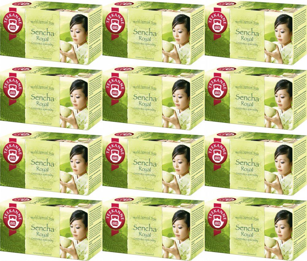 12x Herbata zielona smakowa w kopertach Teekanne Sencha Royal, 20 sztuk x 1.75g
