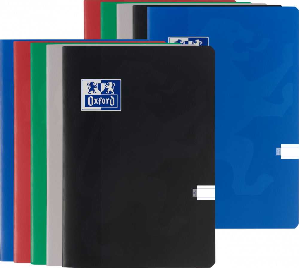 10x Zeszyt w linie Oxford Esse, A5, miękka oprawa, 32 kartki, mix kolorów