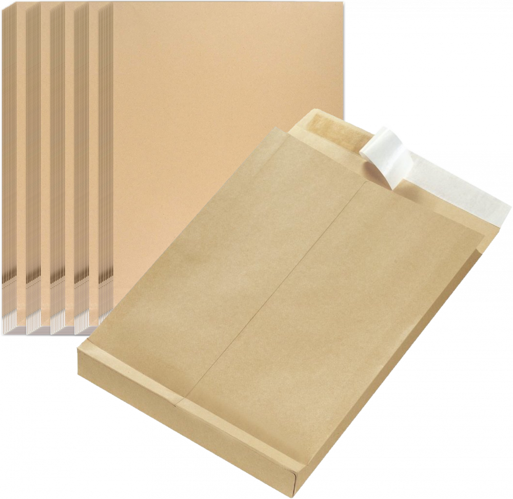 25x Koperta rozszerzana NC, C4, z paskiem HK, 10 sztuk, brązowy