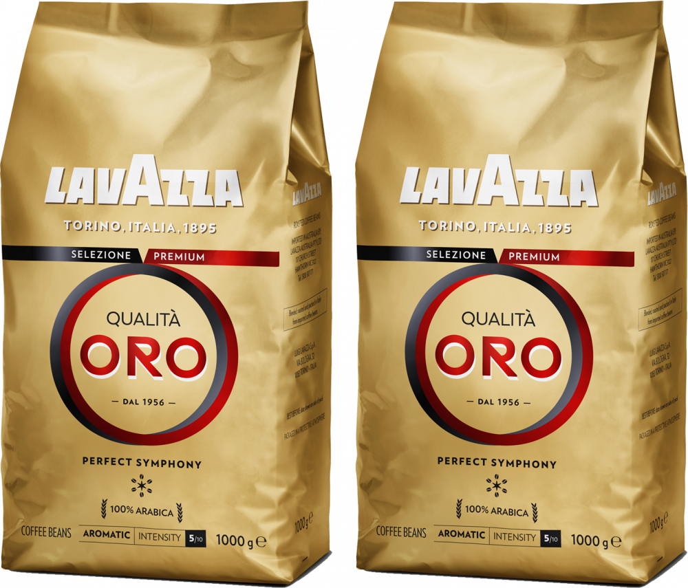 2x kawa ziarnista Lavazza Qualita Oro, 1kg