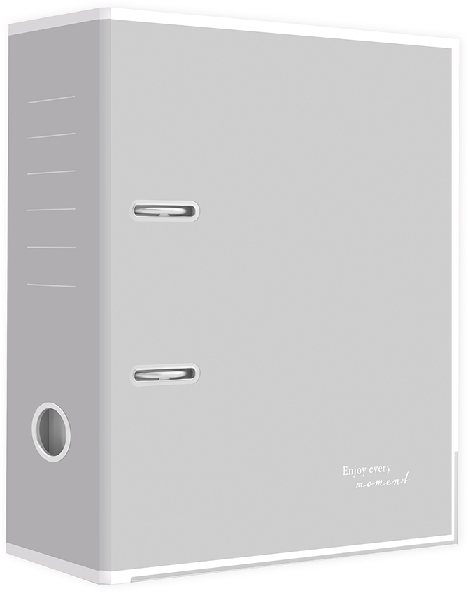 Segregator A4 Interdruk, 75mm, szary