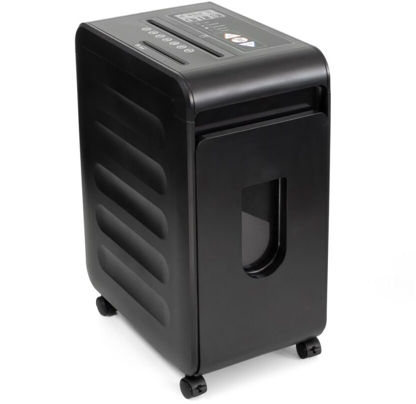 Niszczarka Wallner MR 2212 C4, ścinek 4x40mm, 12 kartek, P-4/O-1/T-4/E-3/F-1 DIN, czarny