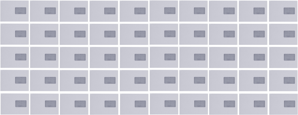 2x koperta standardowa Rayan, C5, samoklejąca SK, okno prawe, 50 sztuk, biały