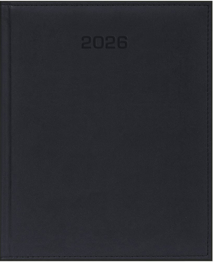 Kalendarz książkowy 2026, Udziałowiec, Vivella, A4, tygodniowy, czarny E