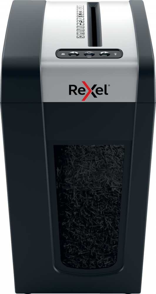 Niszczarka Rexel Secure MC6-SL Whisper-Shred, mikrościnek 2x15mm, 6 kartek, P-5 DIN, czarno-srebrny