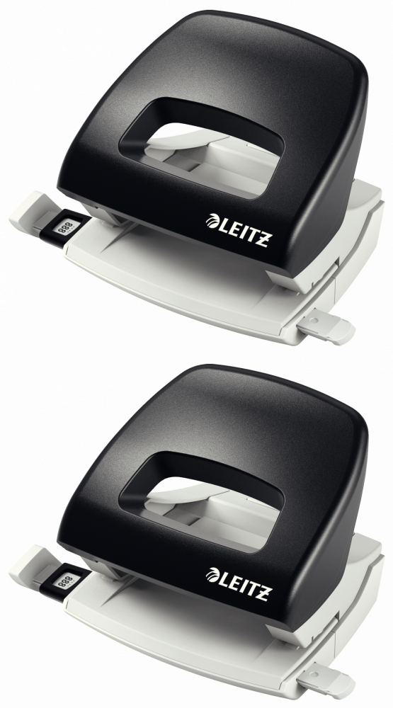 2x Dziurkacz Leitz New NeXXt, średni, do 16 kartek, czarny