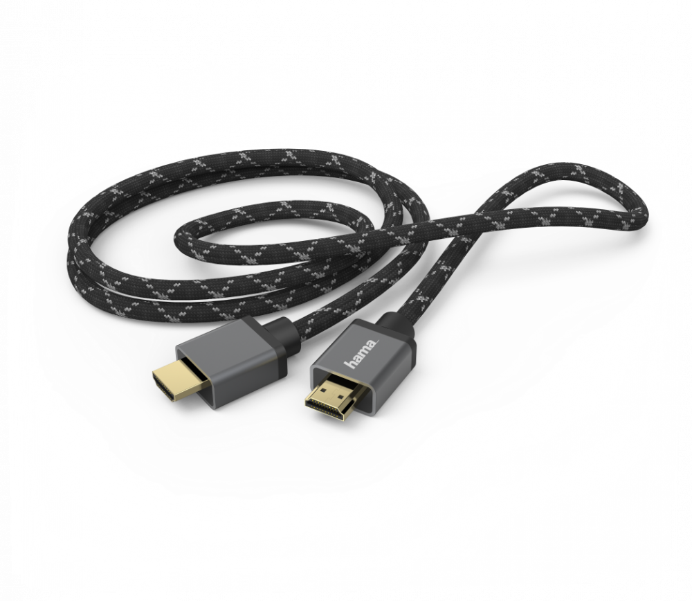 Kabel HDMI 2.1 Hama, Ultra High Speed 8K, 2m, szary