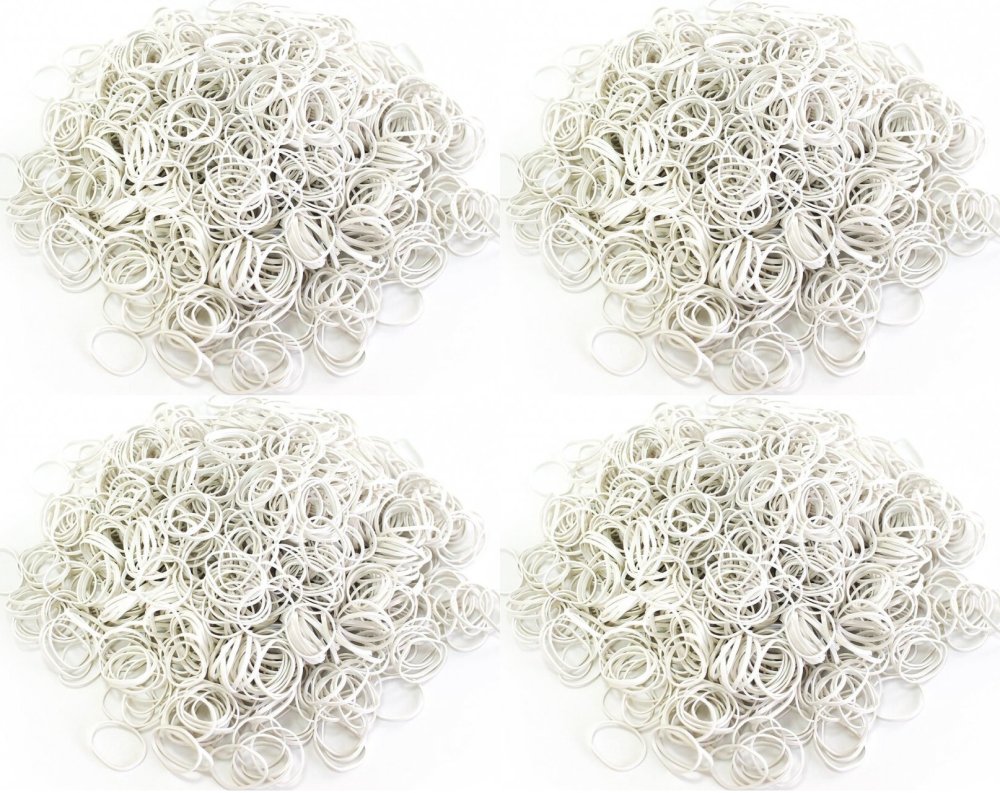 4x Gumki recepturki Emerson, 30mm, 1kg, biały