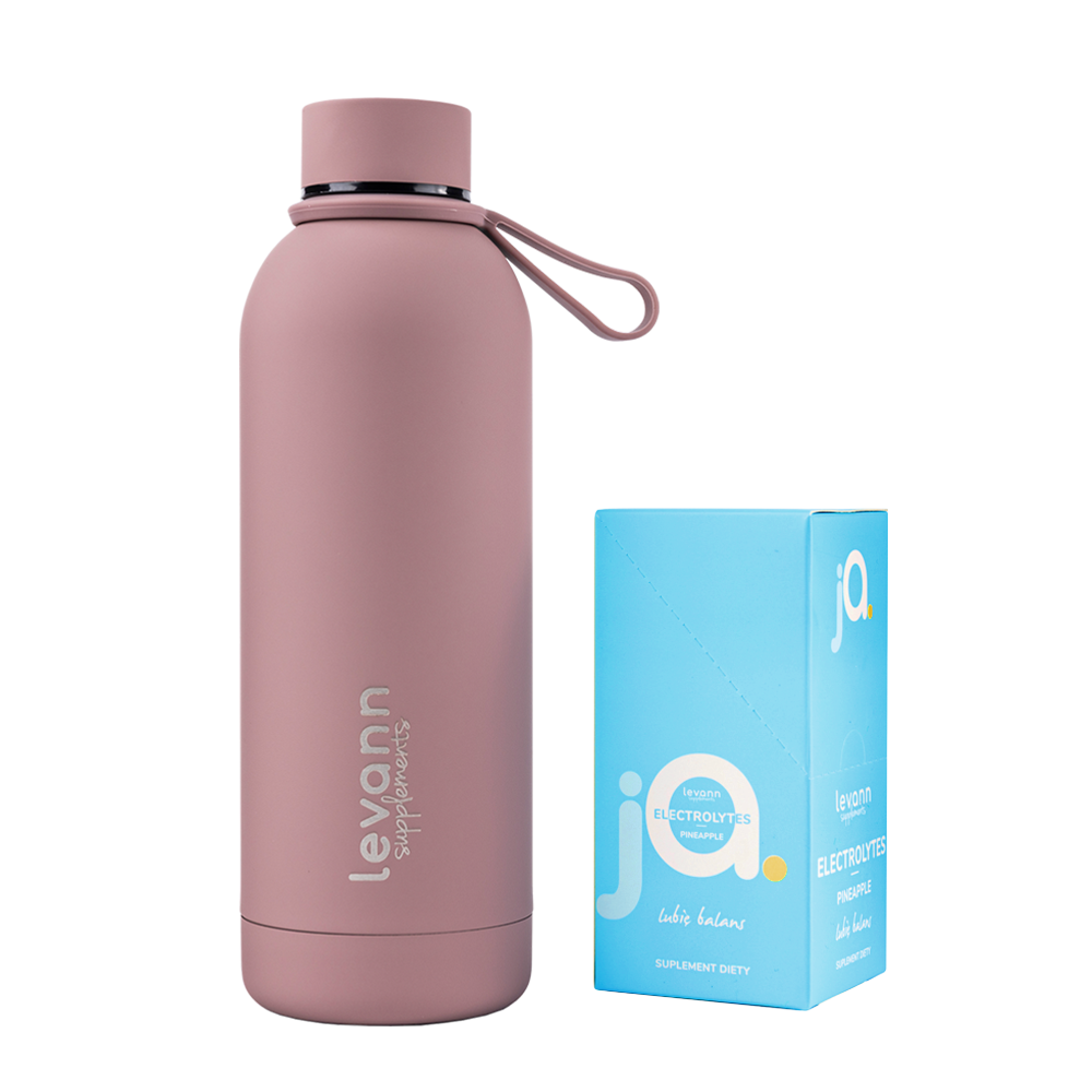 Butelka termiczna + Levann "jA" Electrolytes Pineapple