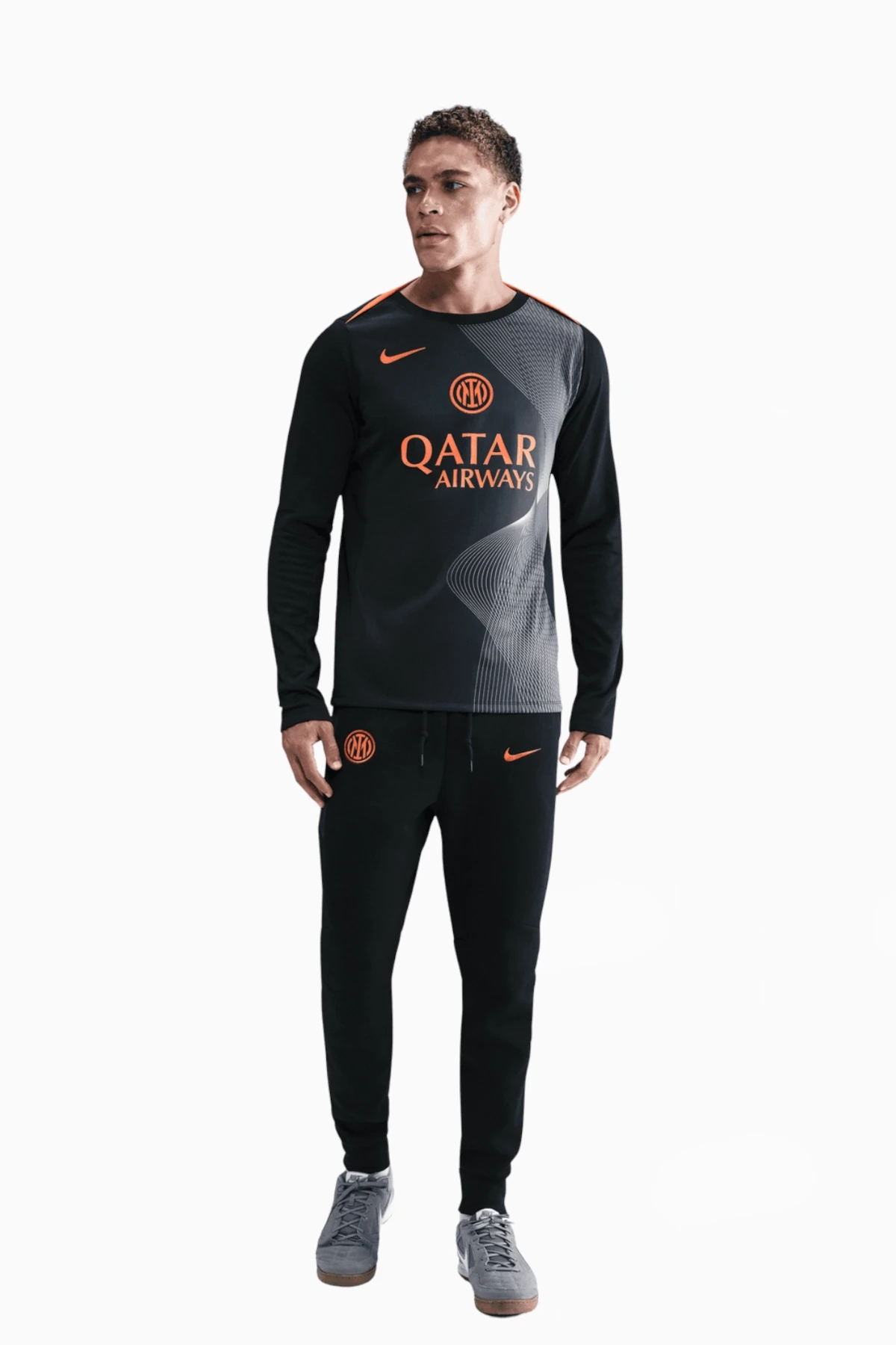 Koszulka z długim rękawem Nike Inter Mediolan 25/26 Academy Pro - Czarny