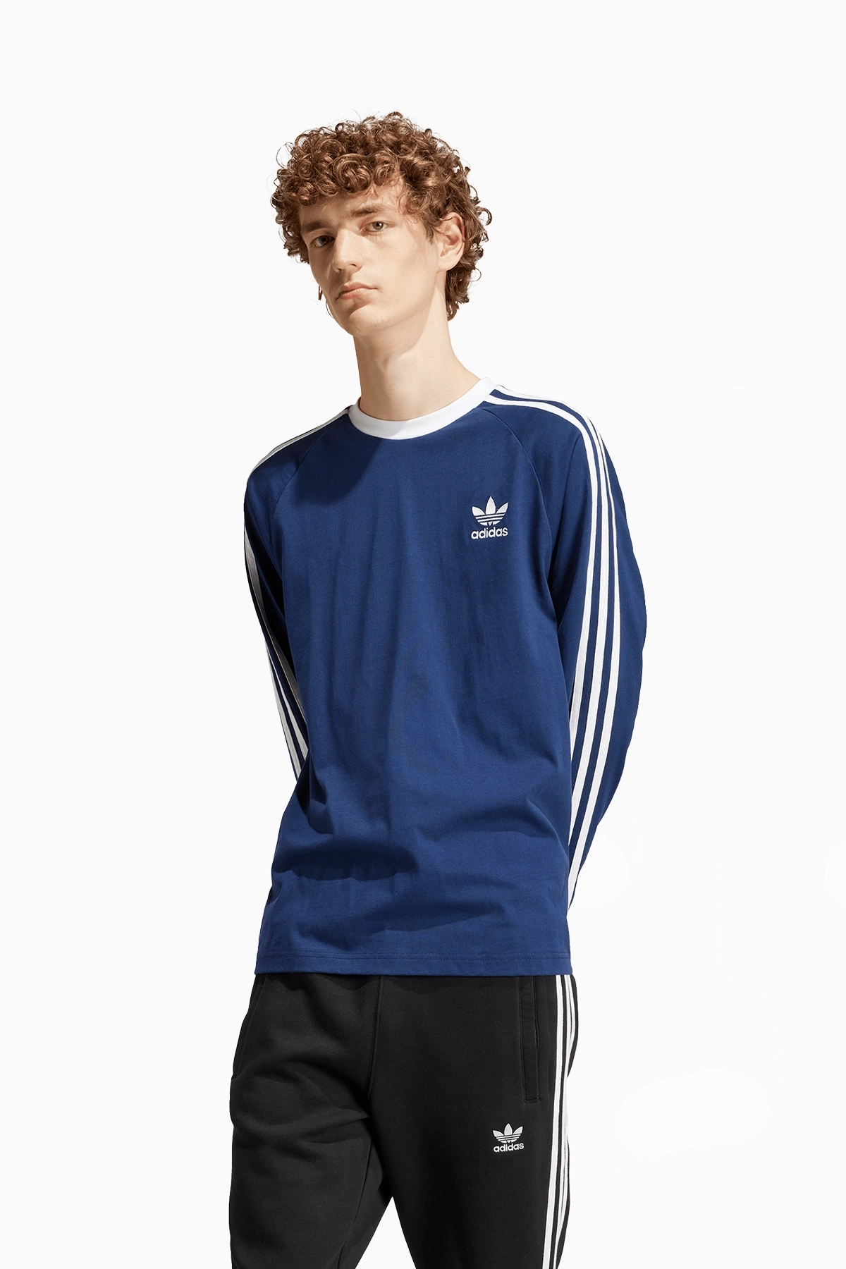 Koszulka z długim rękawem adidas Adicolor Classics 3-Stripes - Zielony