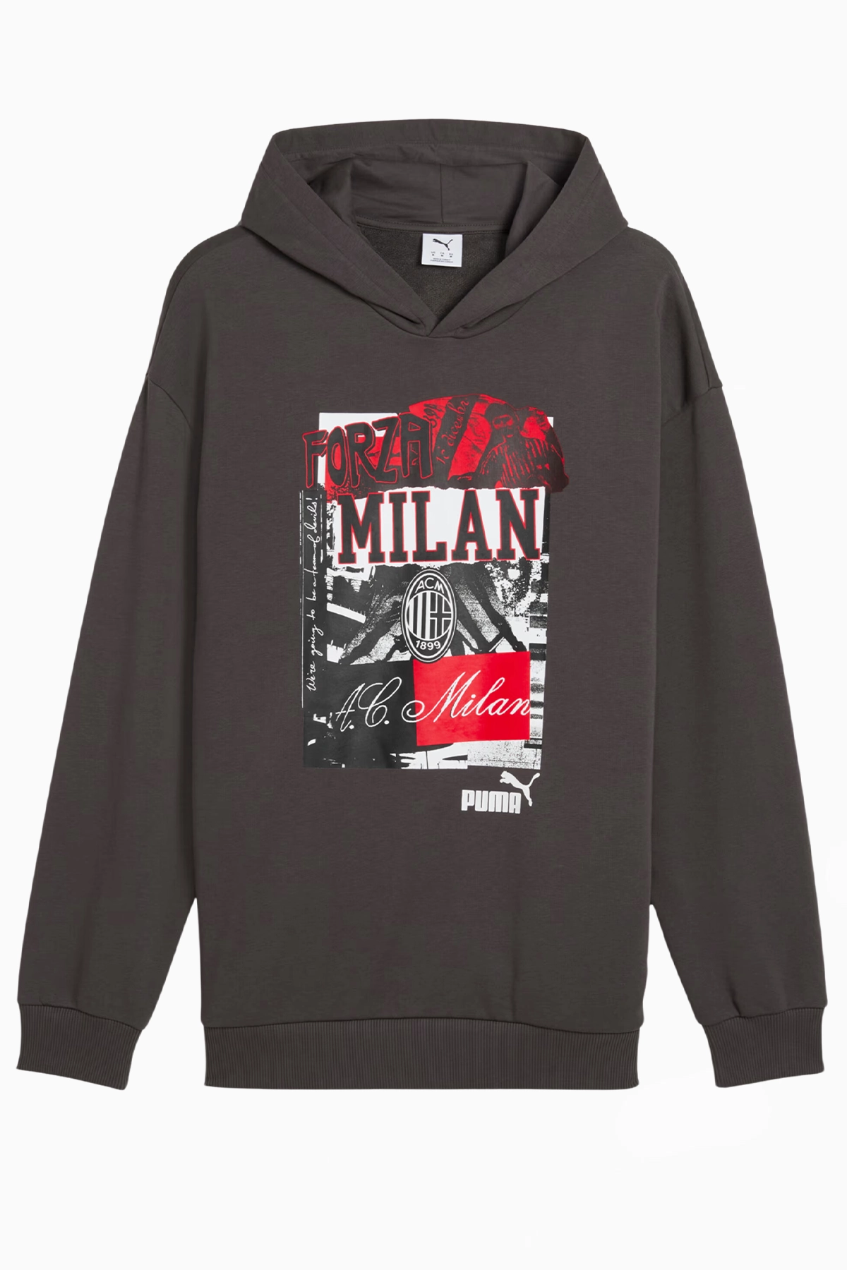 Bluza z kapturem Puma AC Milan 24/25 ftblNRGY+ - Szary