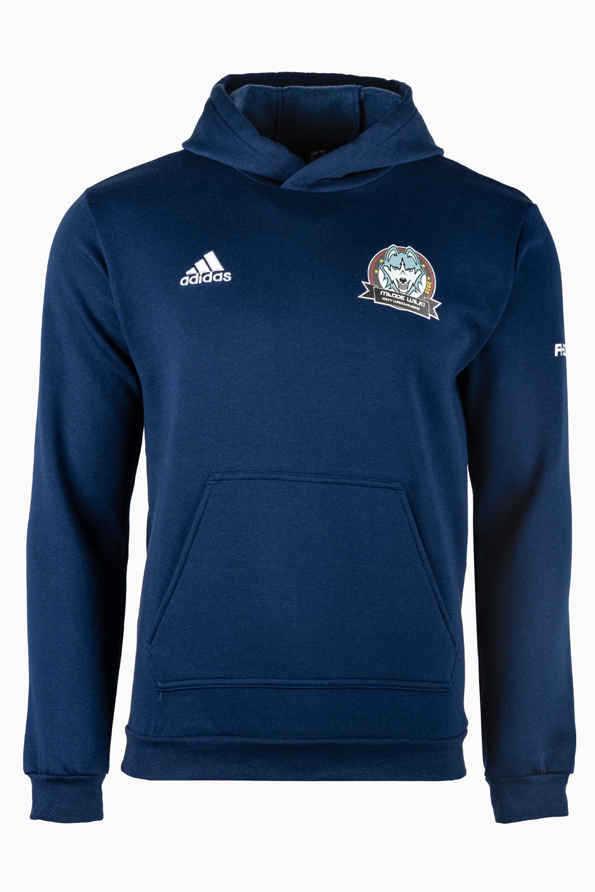 Bluza z kapturem adidas UKS Młode Wilki Kąty Wrocławskie 24/25 Junior - Granatowy