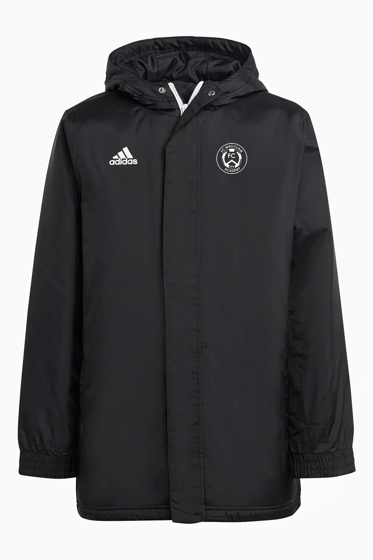 Kurtka adidas FC Wrocław Academy 23/24 Stadium Junior - Czarny