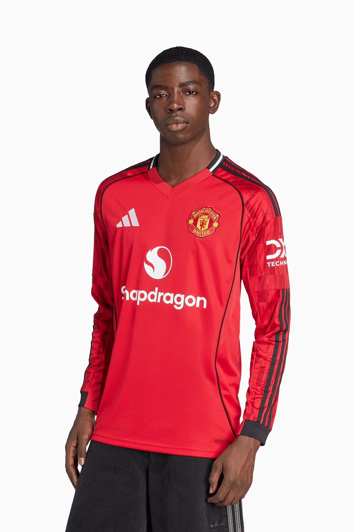 Koszulka z długim rękawem adidas Manchester United 25/26 Domowa Replica - Czerwony